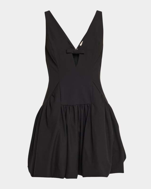 Blaise Fit and Flare Bow Mini Dress